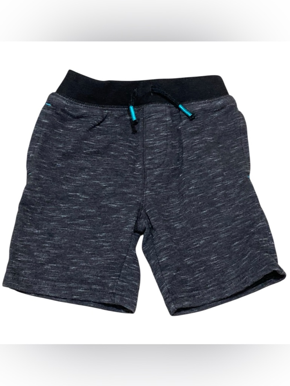 Boy’s Garanimals Heathered Black and Bright Blue Pull On Shorts - Size 4T